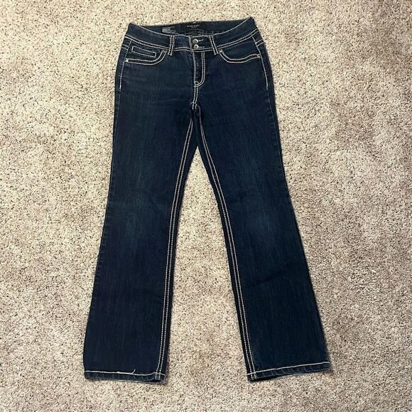 Nine West Thick Stitch Flap Pocket Bootcut Jeans Size 4 - Picture 1 of 7